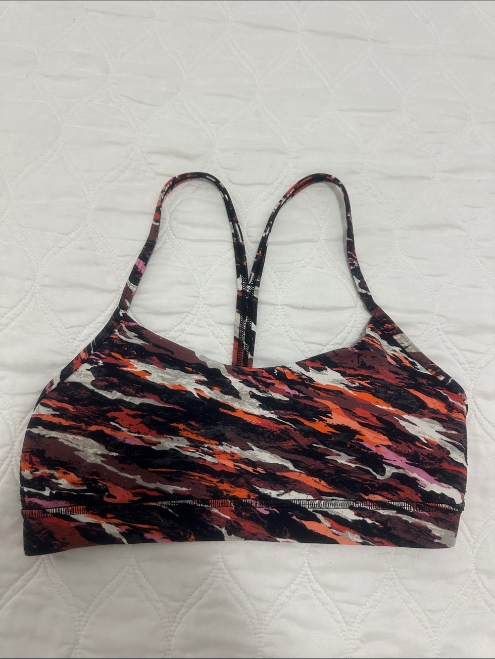 Lululemon Flow Y Multicolor Sports Bra